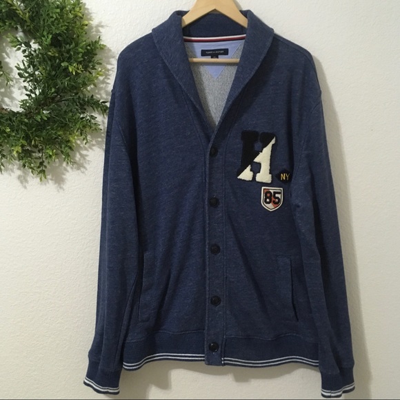 Tommy Hilfiger Other - Tommy Hilfiger Shawl Collar Letterman's Cardigan